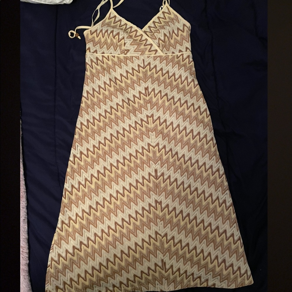 Ann Taylor Loft Y2K Beachy Halter Dress